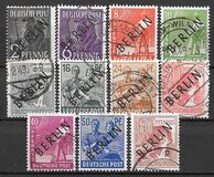 [BERLIN in Black Overprint on "Allied Occupation Zone" Stamps, 유형 A]