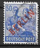 [BERLIN in Red Overprint on "Allied Occupation Zone" Stamps, type B9]