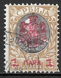 [Surcharged and Overprinted in Red, Tip K]