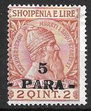 [Skanderbeg Issue of 1913 Surcharged, Tip I]