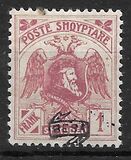 [Skanderbeg Overprinted in 3 Different Types, tip T5]