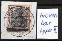 [German Empire Stamps Overprinted "SARRE", Scrivi A12]