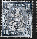 [Helvetia - New Design - Value in Corners - White Paper, type K3]