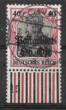 [German Empire Postage Stamps Overprinted "Postgebiet Ob. Ost", type A9]