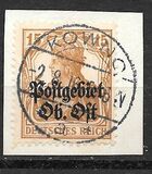 [German Empire Postage Stamps Overprinted "Postgebiet Ob. Ost", Tip A5]