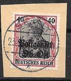 [German Empire Postage Stamps Overprinted "Postgebiet Ob. Ost", Tip A9]
