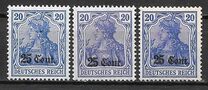 [German Empire Postage Stamps Surcharged, type A5]