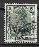 [German Empire Postage Stamps Surcharged, type A1]