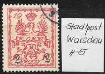 [German Empire Postage Stamps Overprinted "Russisch- Polen", type A1]