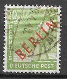 [BERLIN in Red Overprint on "Allied Occupation Zone" Stamps, тып B3]