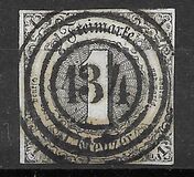 [No. 4 & 8 Printed on Greenish Blue Paper, タイプ A6]