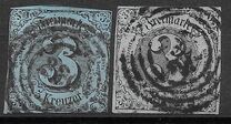 [No. 4 & 8 Printed on Greenish Blue Paper, タイプ B4]