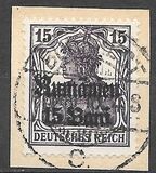 [German Empire Postage Stamps Surcharged & Overprinted "Rumanien", type C2]