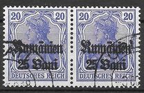 [German Empire Postage Stamps Surcharged & Overprinted "Rumanien", type C3]