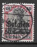 [German Empire Postage Stamps Surcharged "Fr. and C." or "Centimes" & Overprinted "Belgien", type A4]