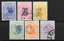 [No. 106-112 Handstamped in Violet, type Z]