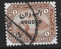 [Sphinx and Pyramid - Egypt Postage Stamps Overprinted "SOUDAN", 类型 A]
