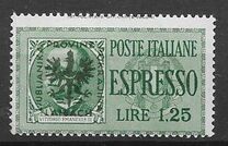 [Italian Postage Stamp Overprinted "PROVINZ LAIBACH LJUBLJANSKA POKRAJINA", tip C]