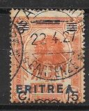 [Italian Postage Stamps Overprinted "ERITREA" in Dark Blue or Red & Surcharged, प्रकार W3]