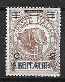 [Italian Postage Stamps Overprinted "ERITREA" in Dark Blue or Red & Surcharged, प्रकार W]