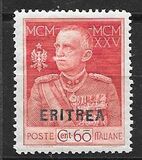 [The 25th Anniversary of the Reign of King Victor Emmanuel III - Italian Postage Stamps Overprinted "ERITREA", Tipi AA]