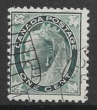 [Queen Victoria - Maple Leaf in Corners, loại P1]