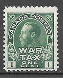 [King George V in Admiral Uniform Overprinted "War Tax", type AL]