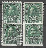 [King George V in Admiral Uniform Overprinted "War Tax", type AL]
