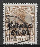 [German Empire Postage Stamps Overprinted "Postgebiet Ob. Ost", Tip A1]