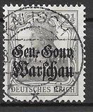 [German Empire Postage Stamps Overprinted "Gen.-Gouv. Warschau", प्रकार B]