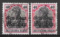 [German Empire Postage Stamps Overprinted "Gen.-Gouv. Warschau", प्रकार B9]
