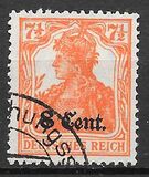 [German Empire Postage Stamps Surcharged, Tip A2]