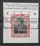 [German Empire Postage Stamps Surcharged, Tip A7]