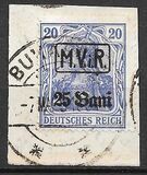 [German Empire Postage Stamps Surcharged & Overprinted "M.V.i.R.", type A1]