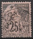 [French Colonies - General Issues Overprinted "GUYANE", type E13]
