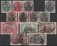 [German Empire Postage Stamps Overprinted, type B]