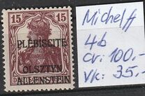 [German Empire Postage Stamps Overprinted "PLÉBISCITE - OLSZTYN / ALLENSTEIN", type A3]