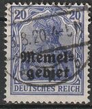 [German Empire Postage Stamps Overprinted "Memelgebiet", タイプ A3]