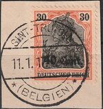 [German Empire Postage Stamps Surcharged, type A6]