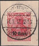 [German Empire Postage Stamps Surcharged, type A3]
