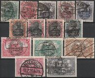 [German Empire Postage Stamps Overprinted, Tipe B]