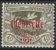 [No. 16-26 Overprinted "Plébiscite 20 mars 1921.", Tipi E5]