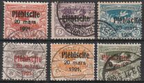 [No. 16-26 Overprinted "Plébiscite 20 mars 1921.", Tipi E]