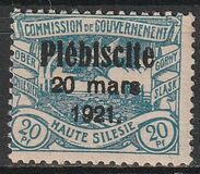 [No. 16-26 Overprinted "Plébiscite 20 mars 1921.", Tipi E2]