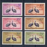 [Birds - Guineafowl Stamps Overprinted "POUR LA PROTECTION DE NOS OISEAUX" and Surcharged +5 FRS, tegund AE6]