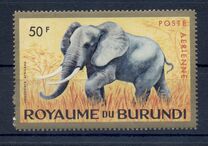 [Airmail - Burundi Animals with Golden Frame, type BQ1]