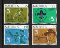 [The 125th Anniversary of the Birth of Lord Baden-Powell - The 75th Anniversary of Scout Movement - The 70th Anniversary of Mauritius Scout Movement, type MS]