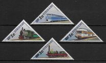 [Railway Locomotives Stamps of 1985 Surcharged, type AWG1]