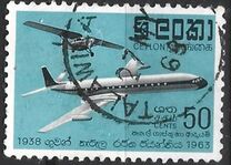 [The 25th Anniversary of the First Airmail, type DQ]