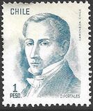 [Diego Portales, Politician - Inscribed "D. PORTALES", type WK]